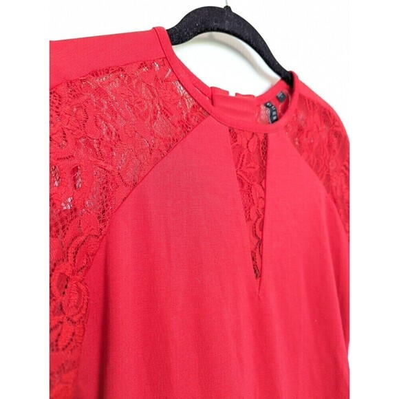 Guess Los Angeles Red Lace Bodycon Dress Small - Picture 3 of 14